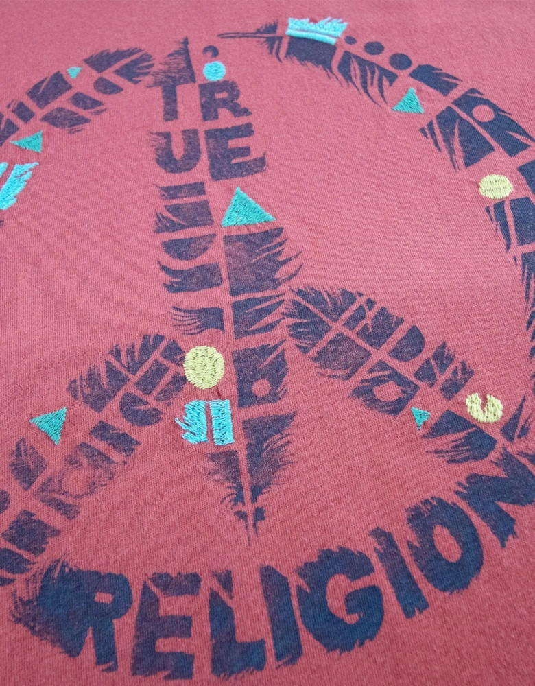 True Religion Mondo Peace S/s T Shirt Safron