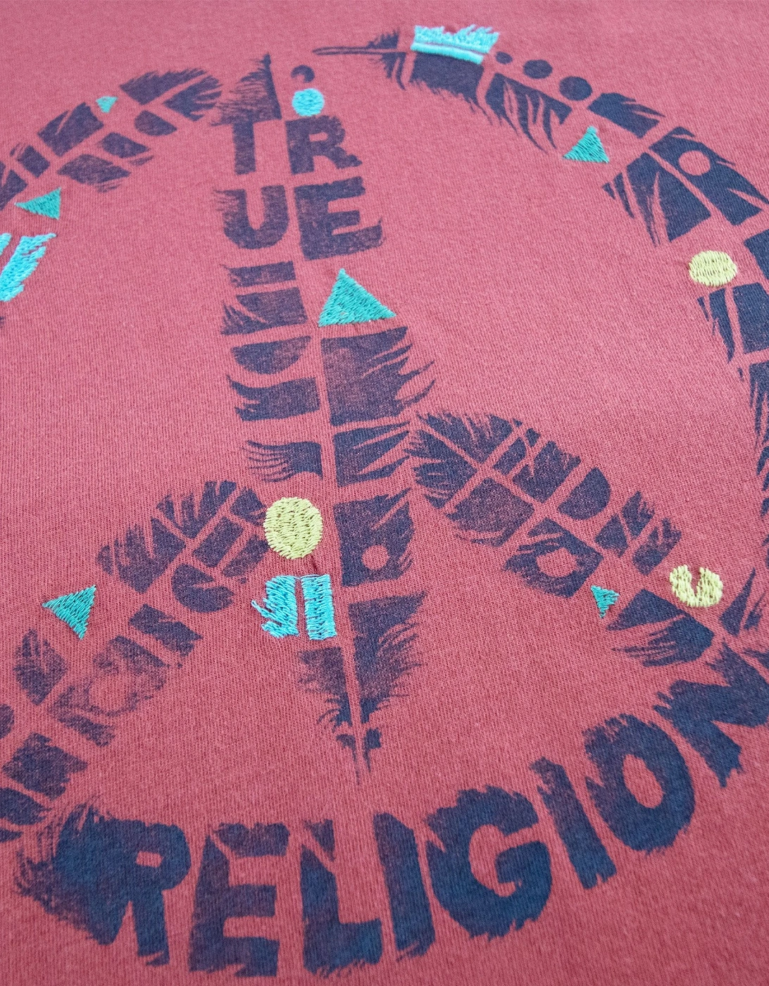 True Religion Mondo Peace S/s T Shirt Safron
