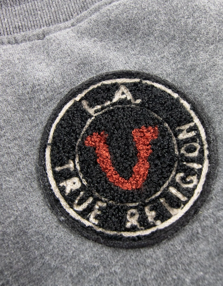 True Religion Patch Fleece Pants Dark Grey