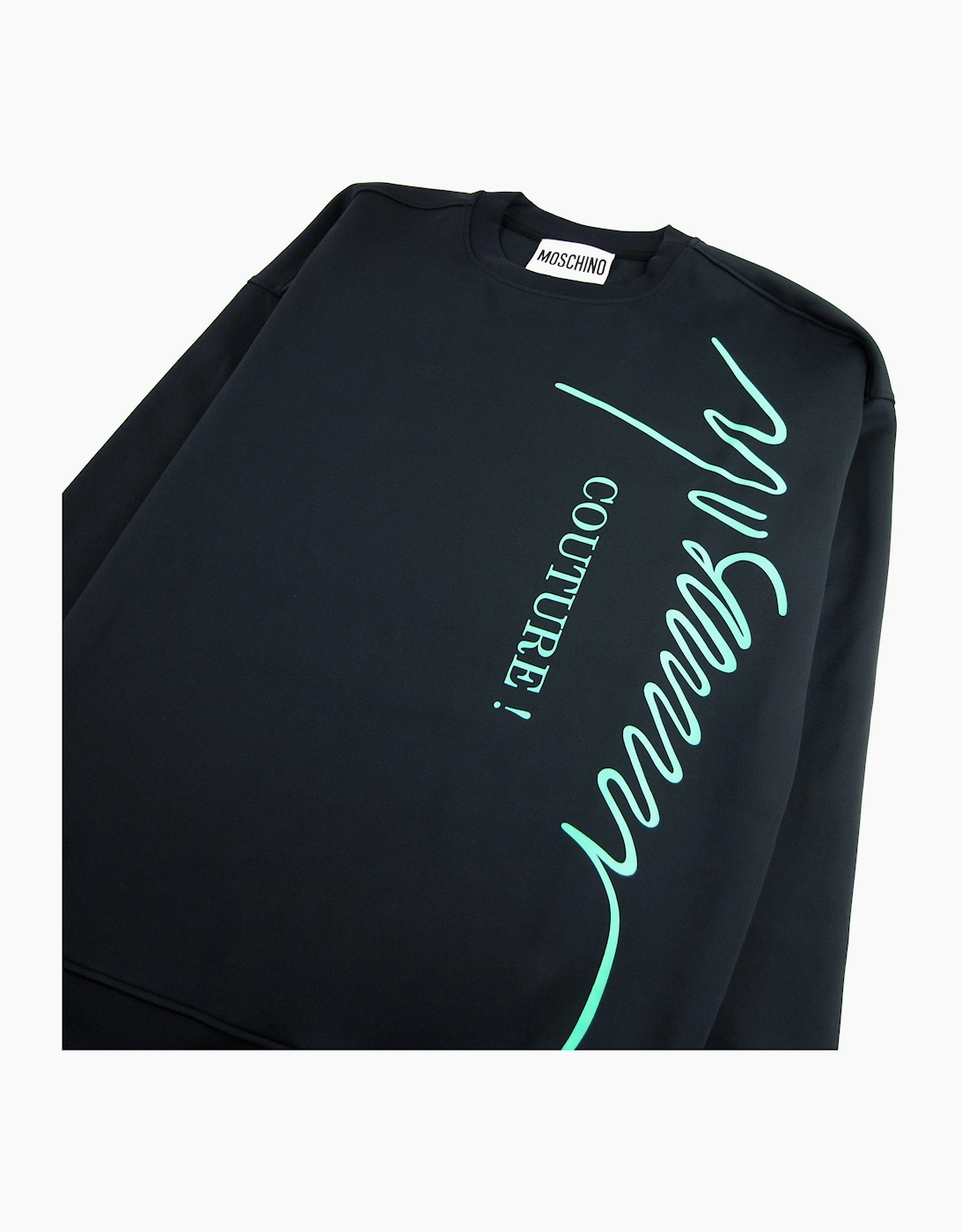 Moschino Couture Signature Logo Sweater Navy