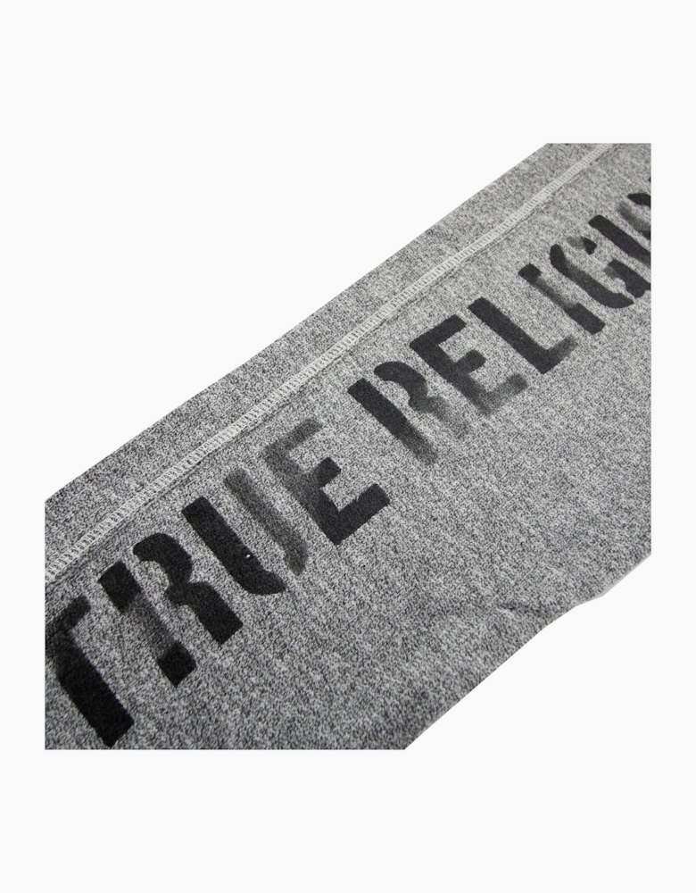 True Religion Logo Print Relax Fit Pants Hard Mouline