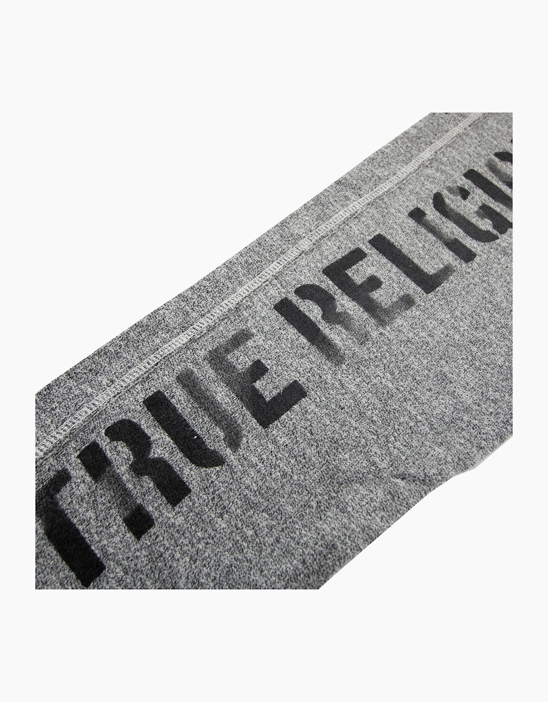 True Religion Logo Print Relax Fit Pants Hard Mouline