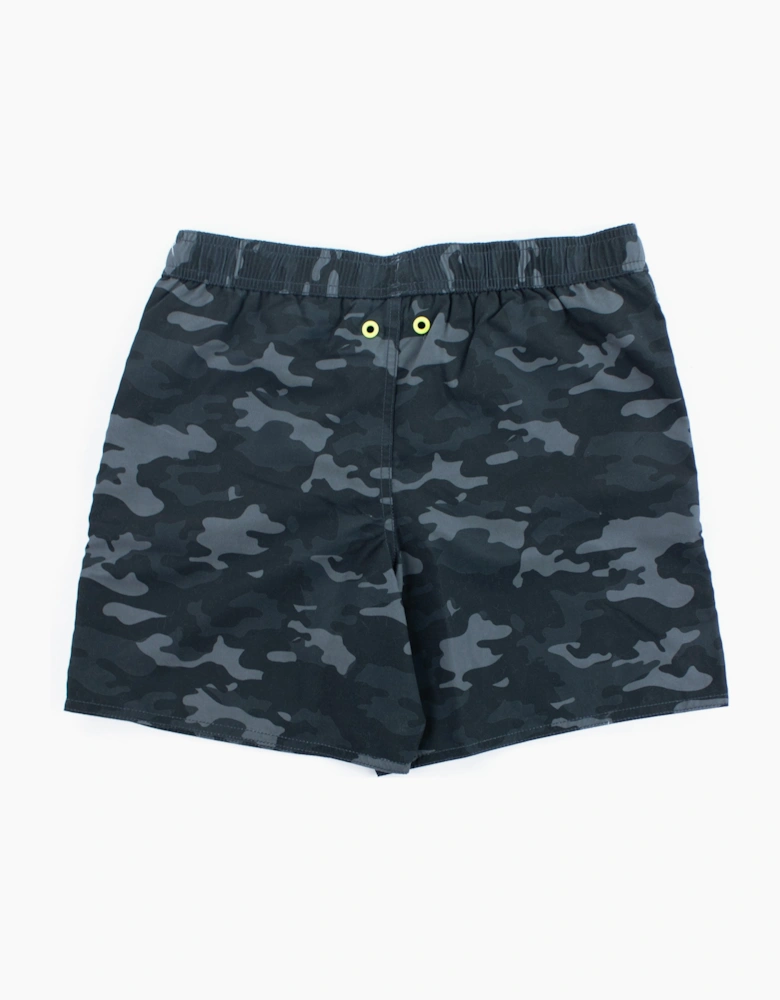 Ea7 Junior Camouflage Print Swimming Shorts Black