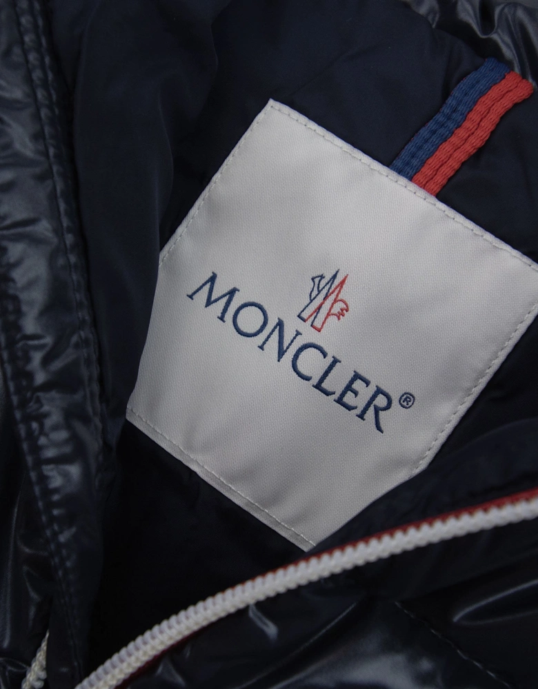 Moncler Junior New Aubert Hooded Down Jacket Navy 742