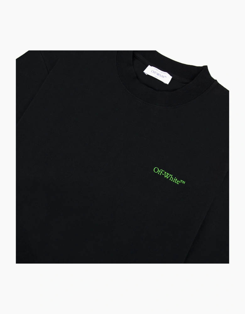 Off White Moon Cam Arrow Skate S/s T Shirt Black/green