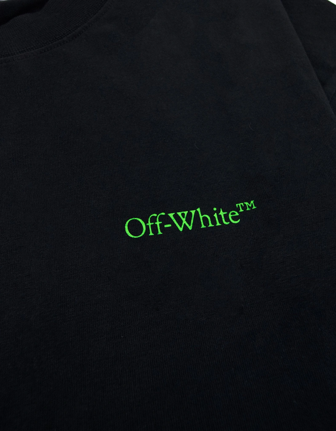 Off White Moon Cam Arrow Skate S/s T Shirt Black/green