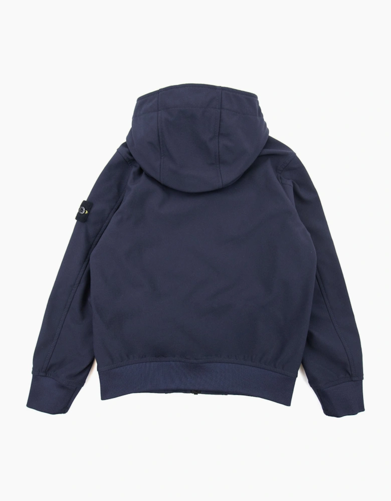 Stone Island Junior Q0130 E.dye Technology Soft Shell R Jacket Navy V0020