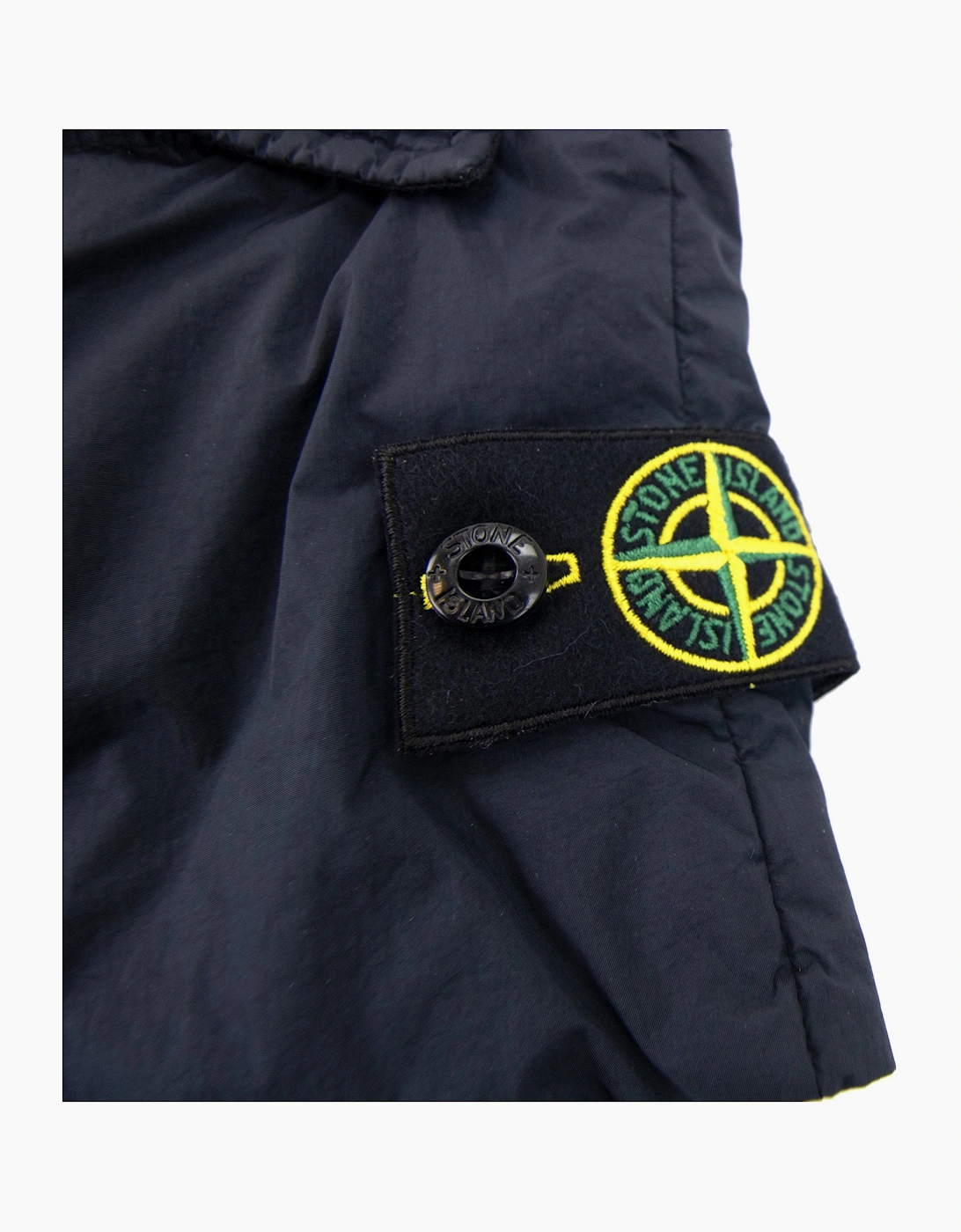 Stone Island Junior Q0123 Garment Dyed Crinkle Reps R-ny Down Navy V0020