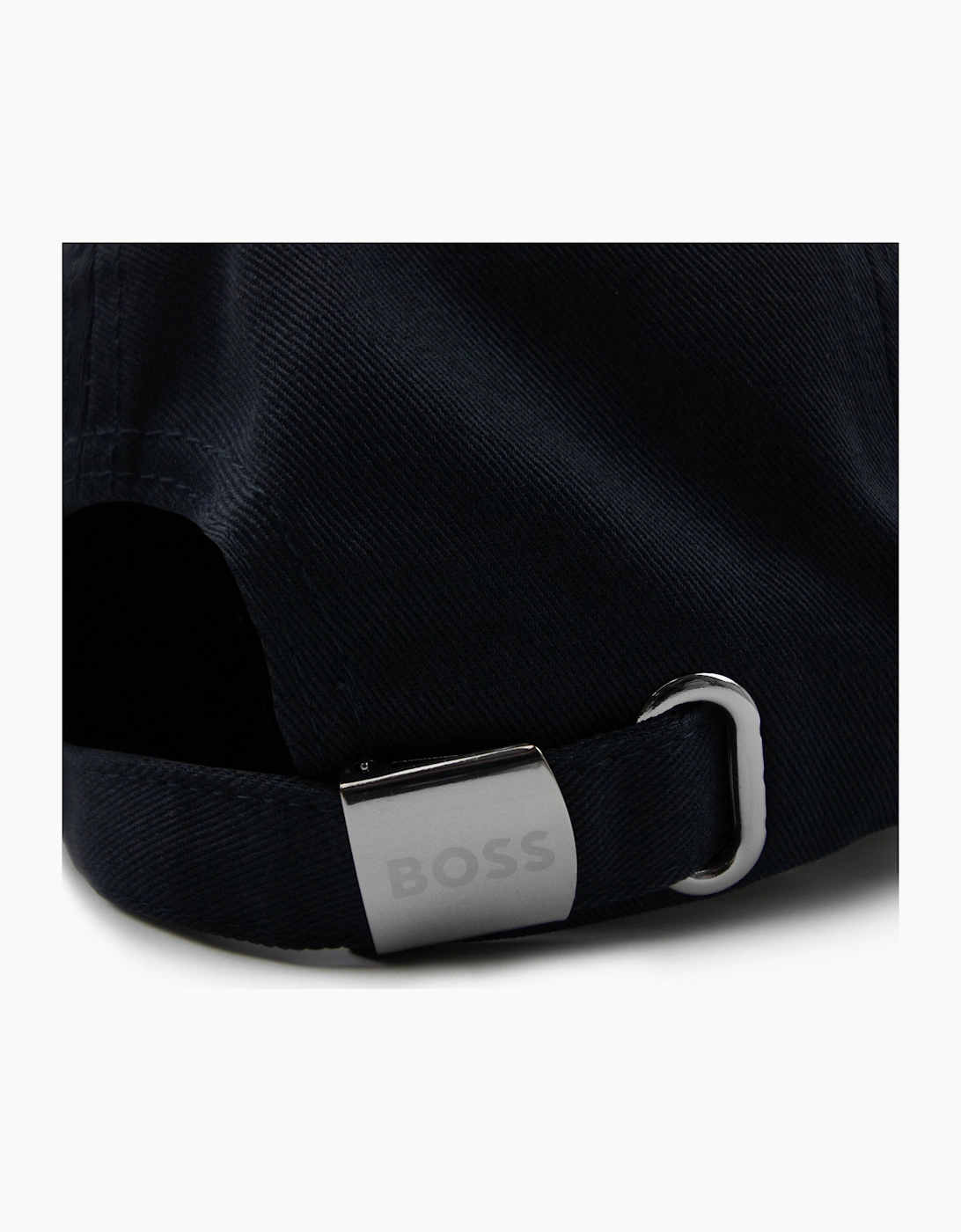 Hugo Boss Logo-print Cap In Cotton Twill Navy 402