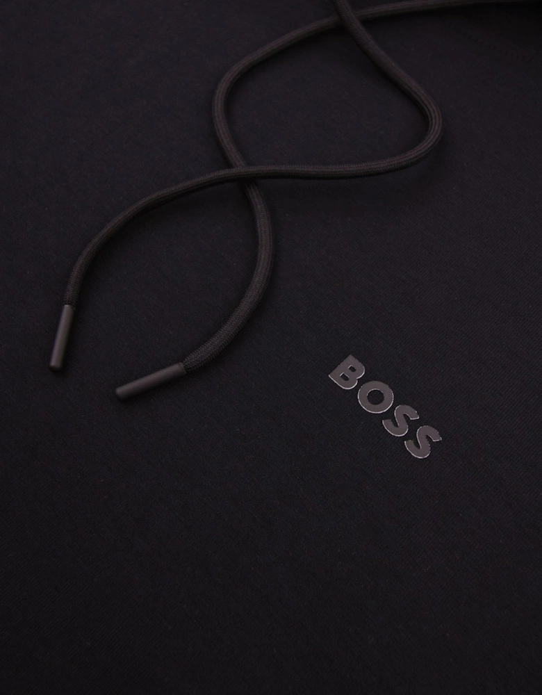 Hugo Boss Soody Stretch-cotton Hoodie With Sandwich Logo Black 001