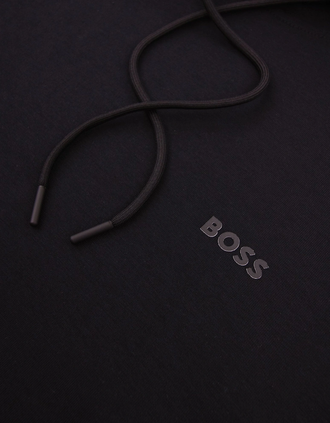 Hugo Boss Soody Stretch-cotton Hoodie With Sandwich Logo Black 001