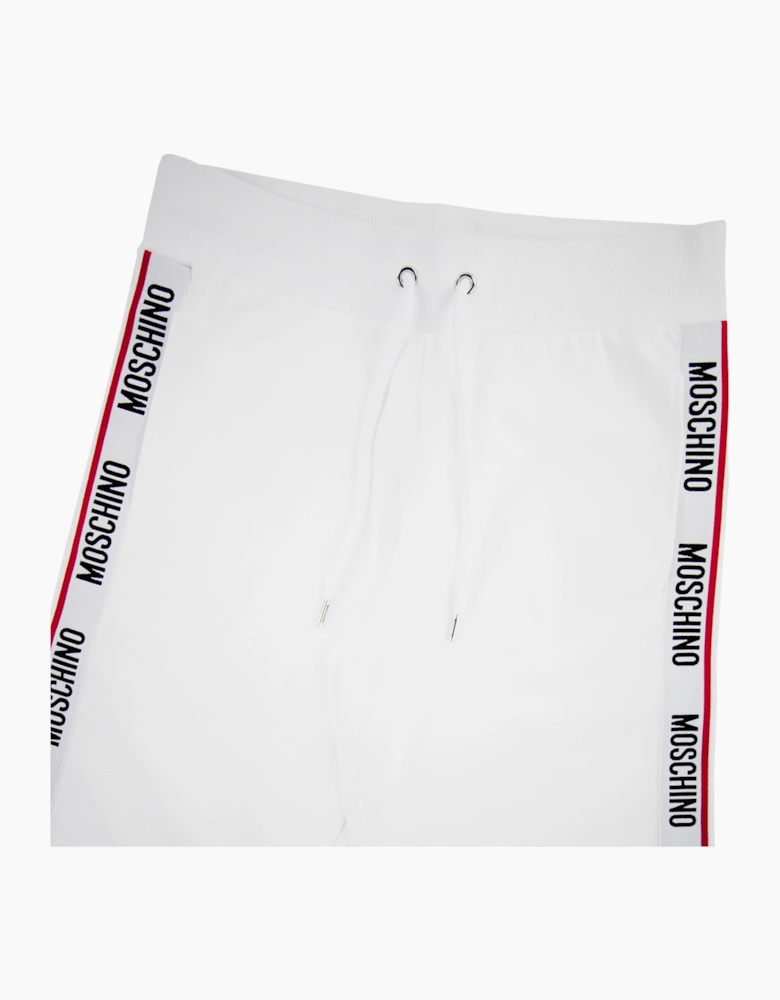 Moschino Underwear Logo Tape Shorts White 001