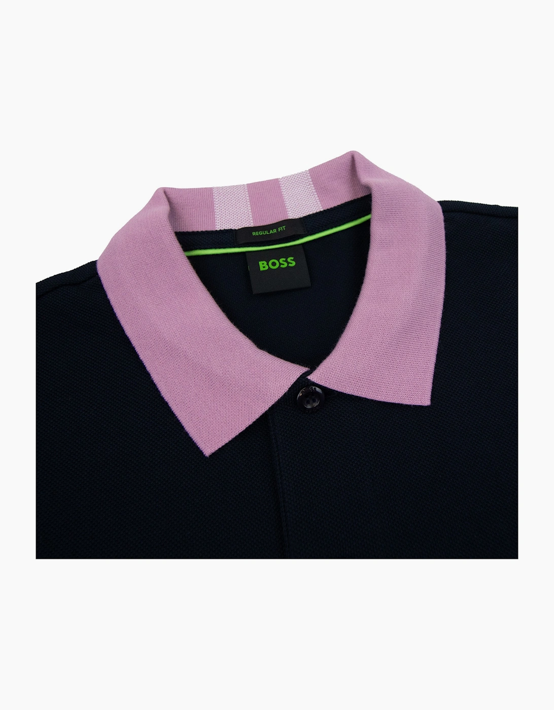 Hugo Boss Paddy 8 Contrast Collar Polo Navy 402