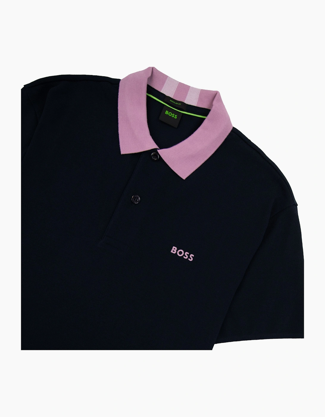 Hugo Boss Paddy 8 Contrast Collar Polo Navy 402