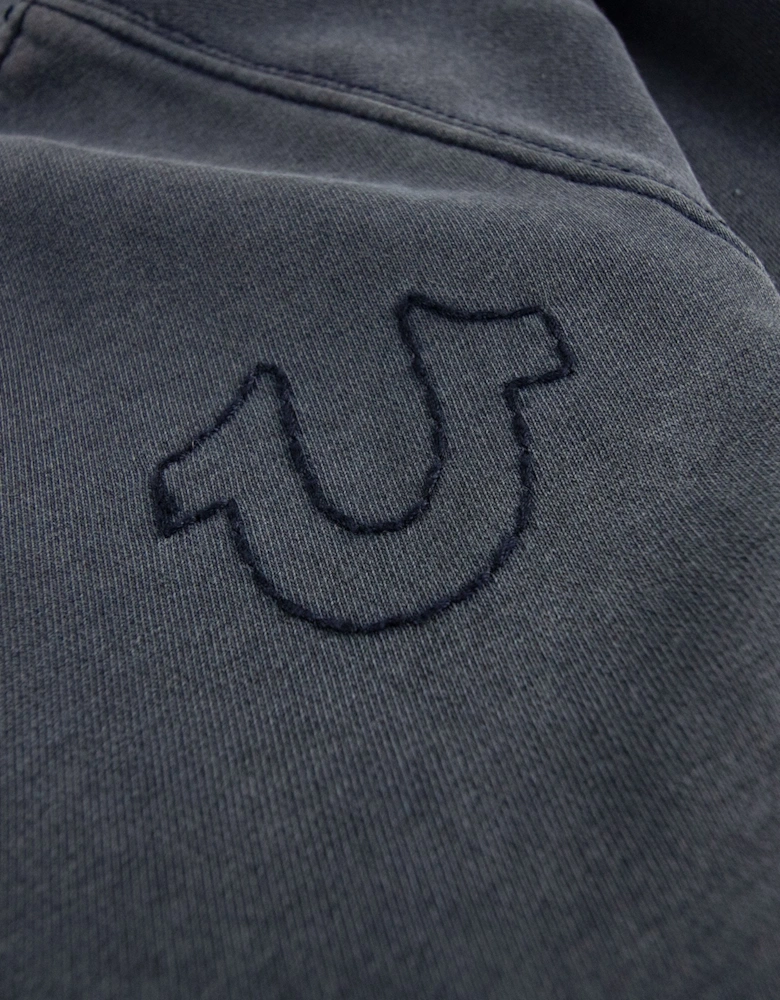 True Religion Patchwork Sweatshirt Grey