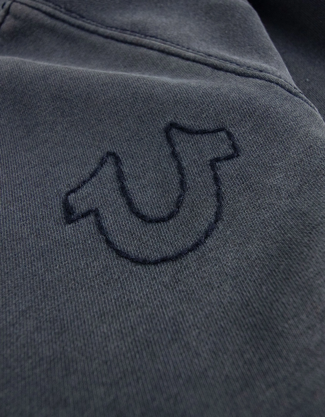 True Religion Patchwork Sweatshirt Grey