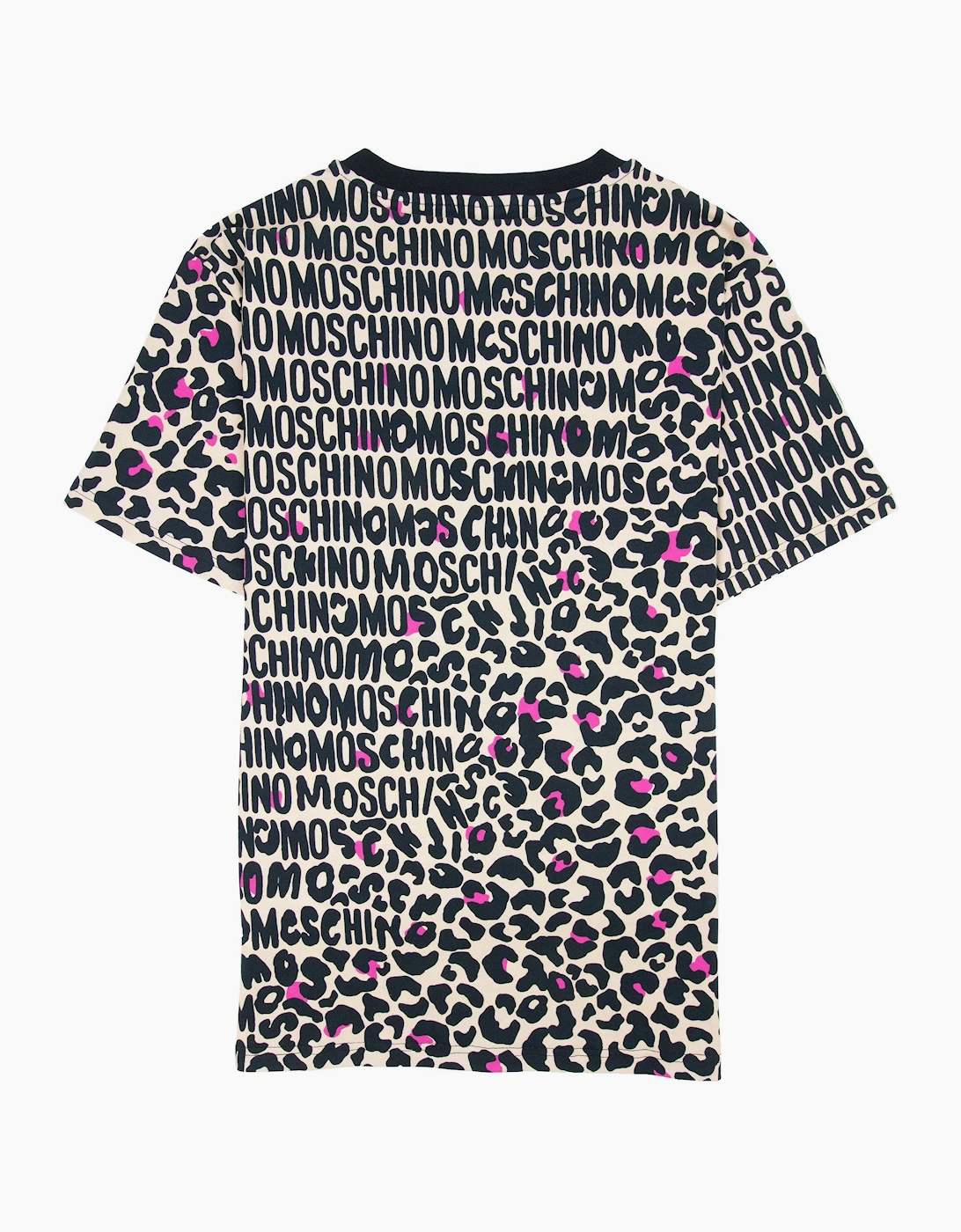 Moschino Underwear Leopard Print T Shirt Camel/black 1003