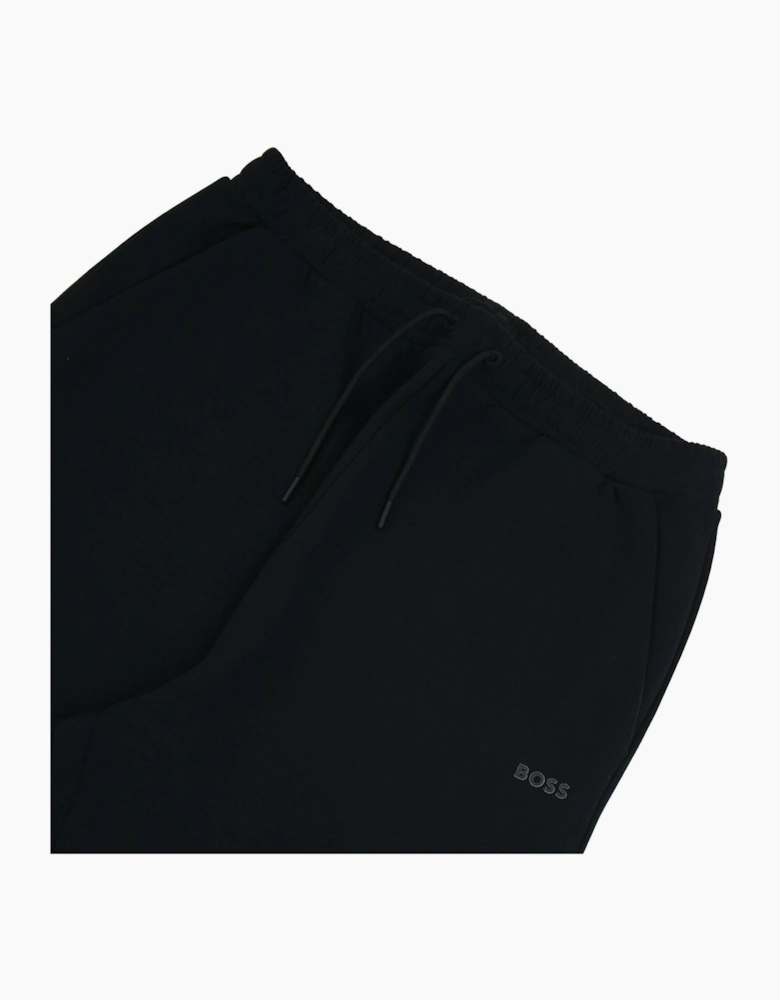 Hugo Boss Hadiko Stretch-cotton Tracksuit Bottoms With Logo Print Black 001