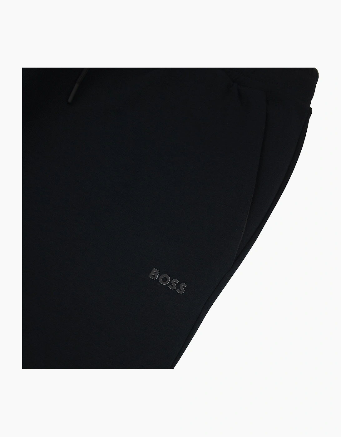 Hugo Boss Hadiko Stretch-cotton Tracksuit Bottoms With Logo Print Black 001