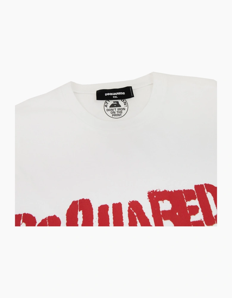 Dsquared2 Logo Print T Shirt White 100