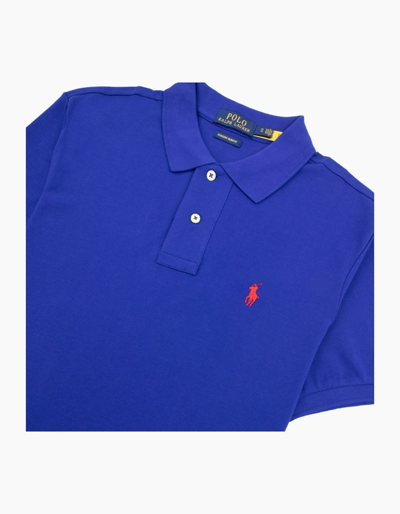 Polo Ralph Lauren Custom Slim Fit Polo Blue