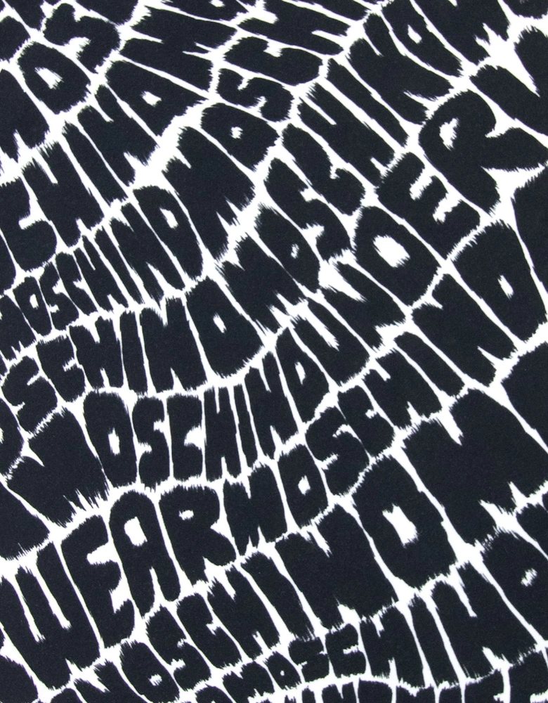 Moschino Underwear All Over Logo T-shirt Black