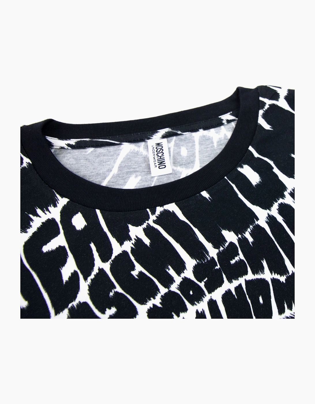 Moschino Underwear All Over Logo T-shirt Black