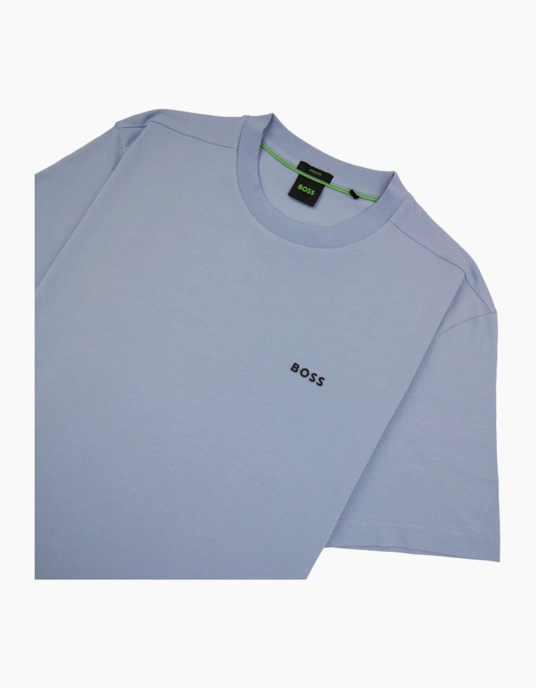Hugo Boss Contrast Printed Logo Tee Sky Blue