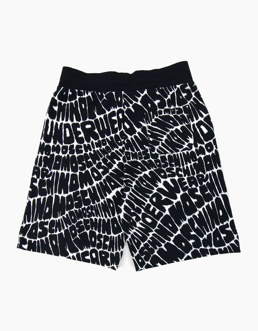 Moschino Underwear All Over Logo Shorts Black
