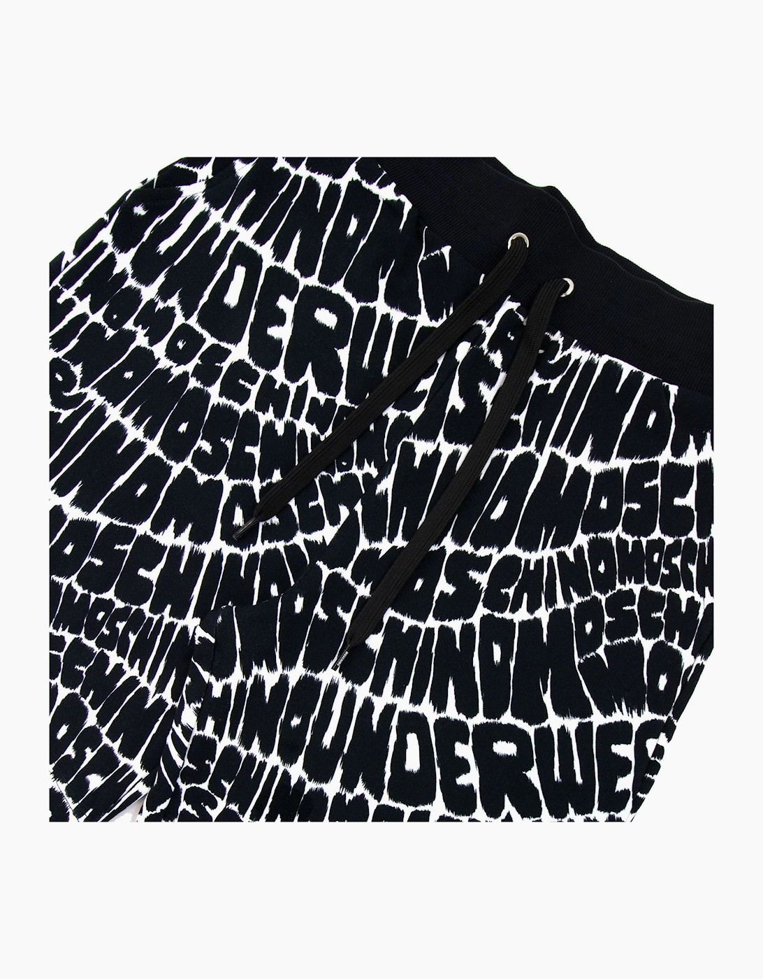 Moschino Underwear All Over Logo Shorts Black