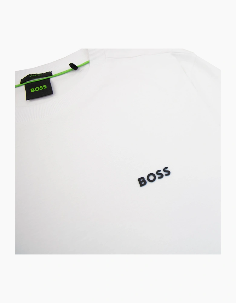 Hugo Boss Contrast Printed Logo Tee White 102