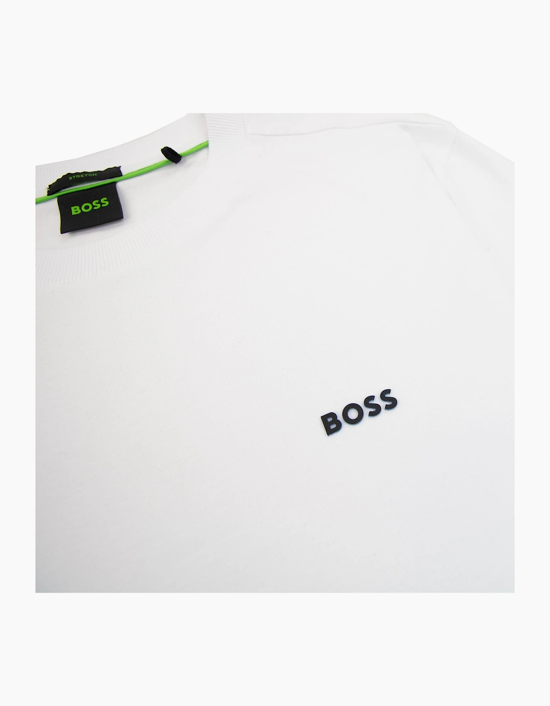Hugo Boss Contrast Printed Logo Tee White 102