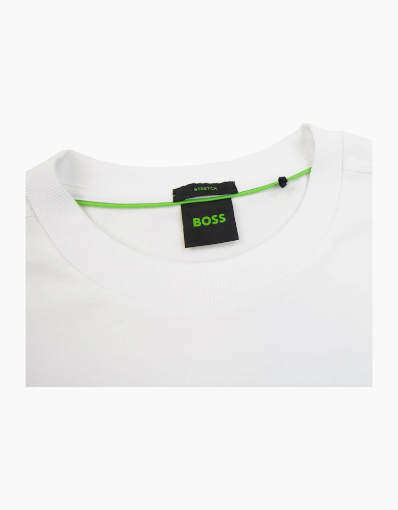Hugo Boss Contrast Printed Logo Tee White 102