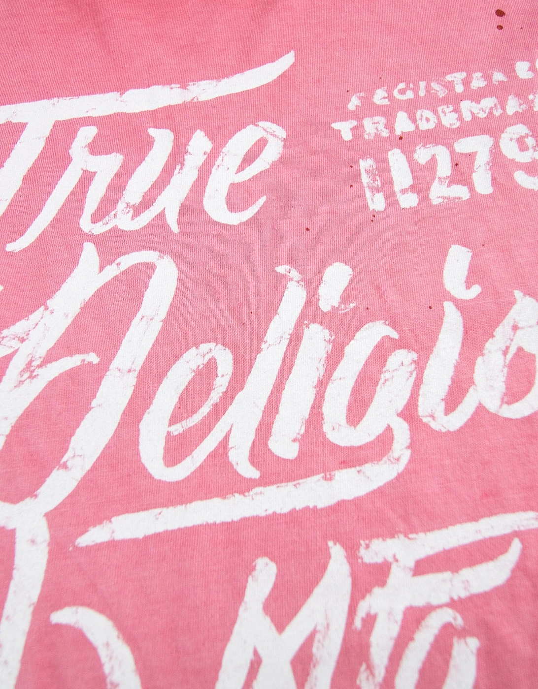True Religion Tr Calig S/s T Shirt Pink