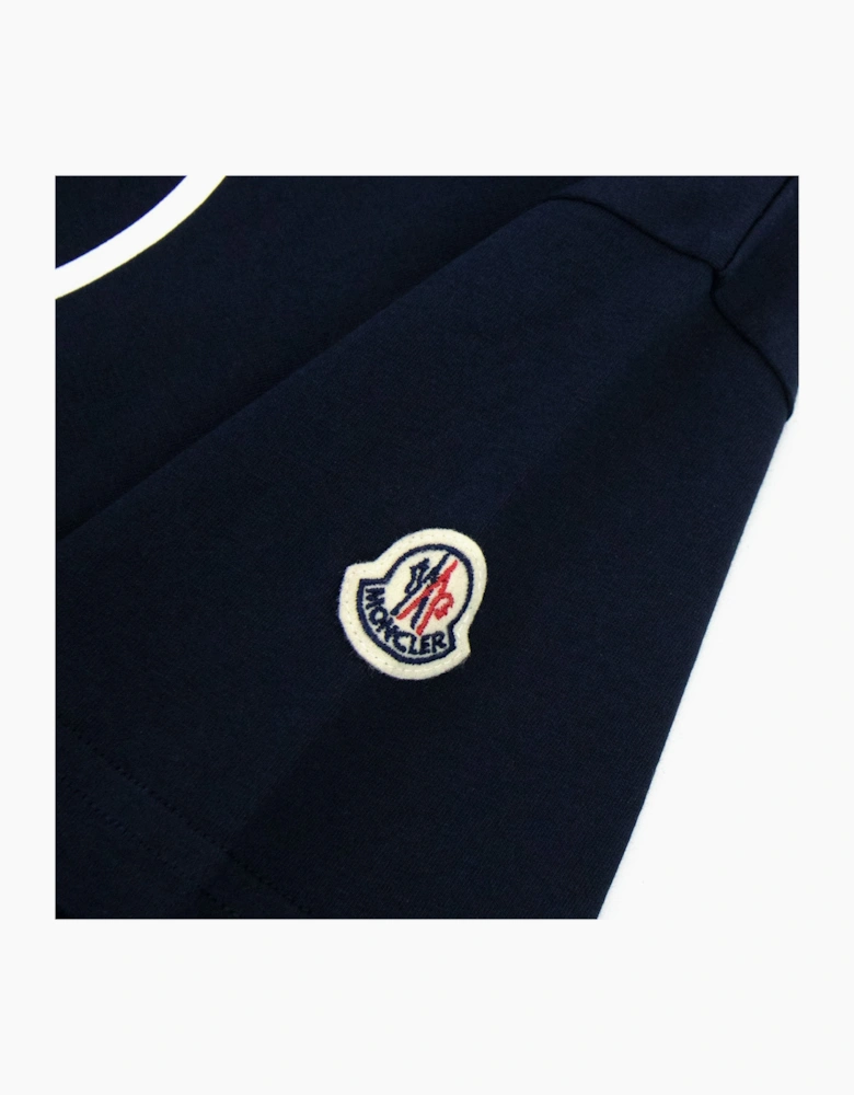 Moncler Junior Logo T Shirt Night Blue 778