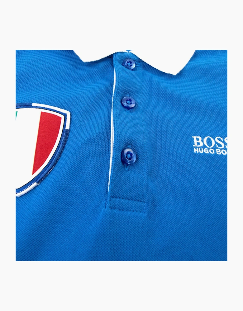 Hugo Boss Kids Italia Sport S/s Polo Blue