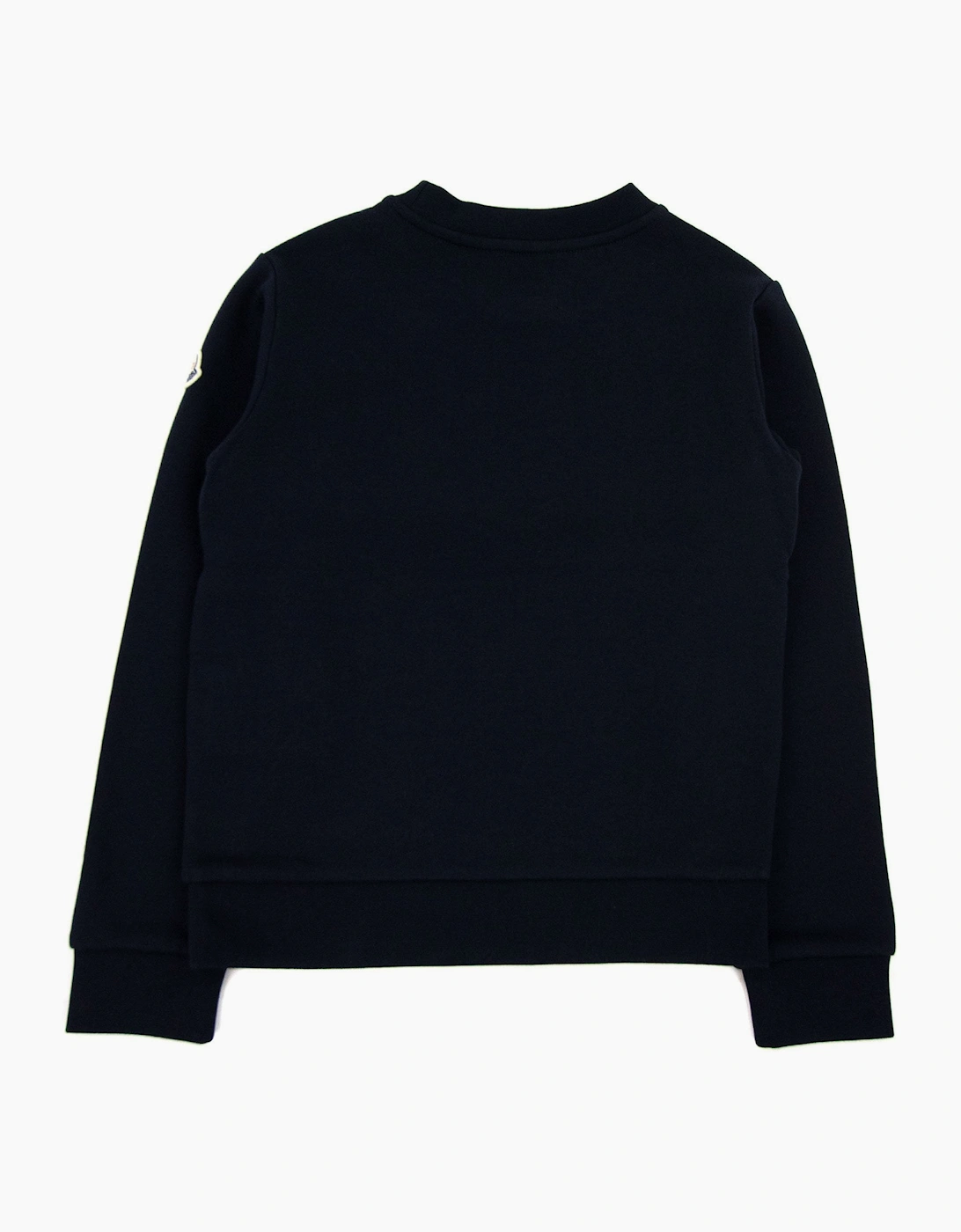 Moncler Junior Embossed Logo Sweatshirt Night Blue 778