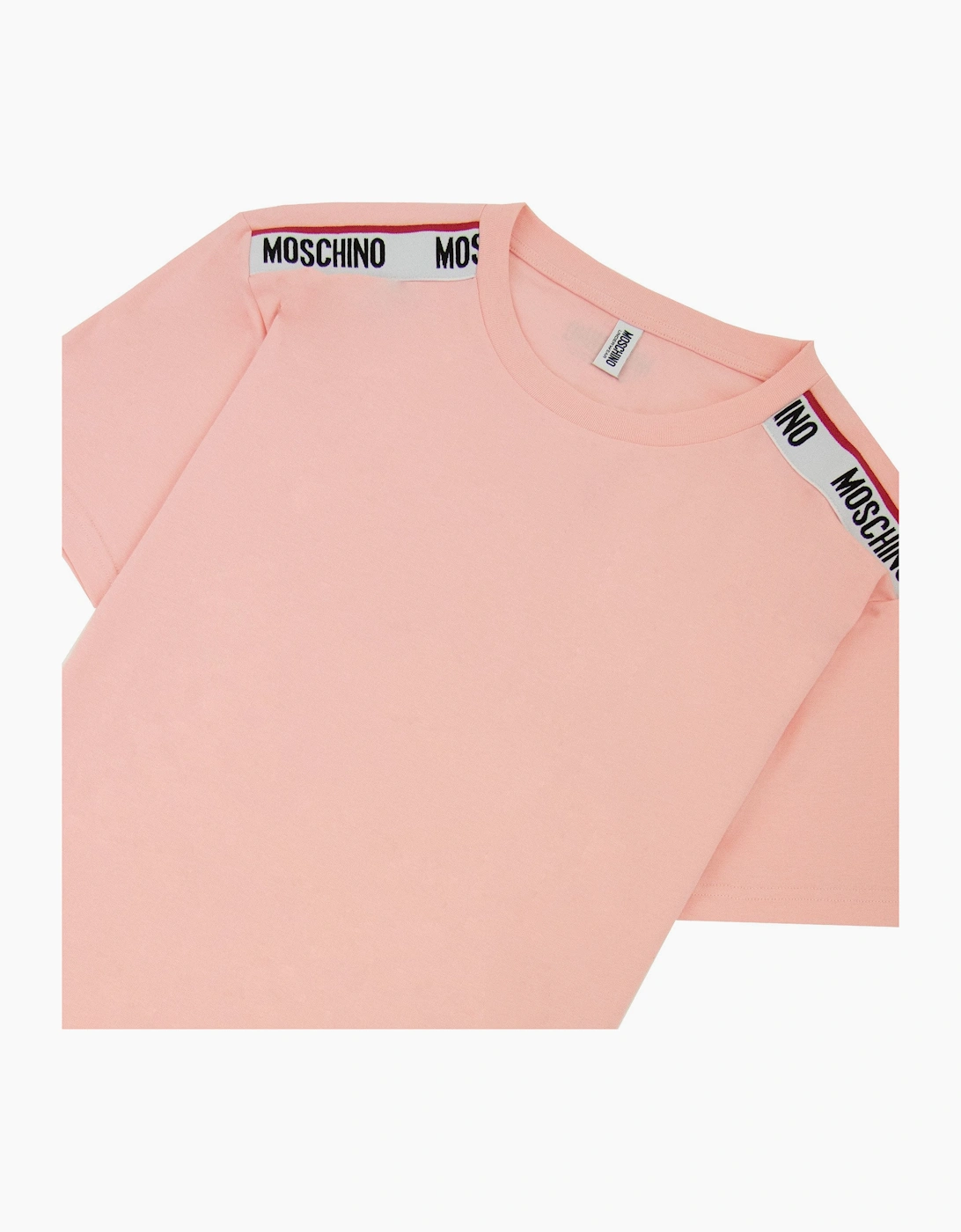 Moschino Underwear Tape Logo T-shirt Pink 0227