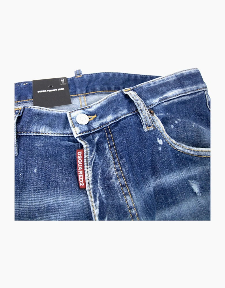 Dsquared2 Super Twinky Peekaboo Wash Jean Denim