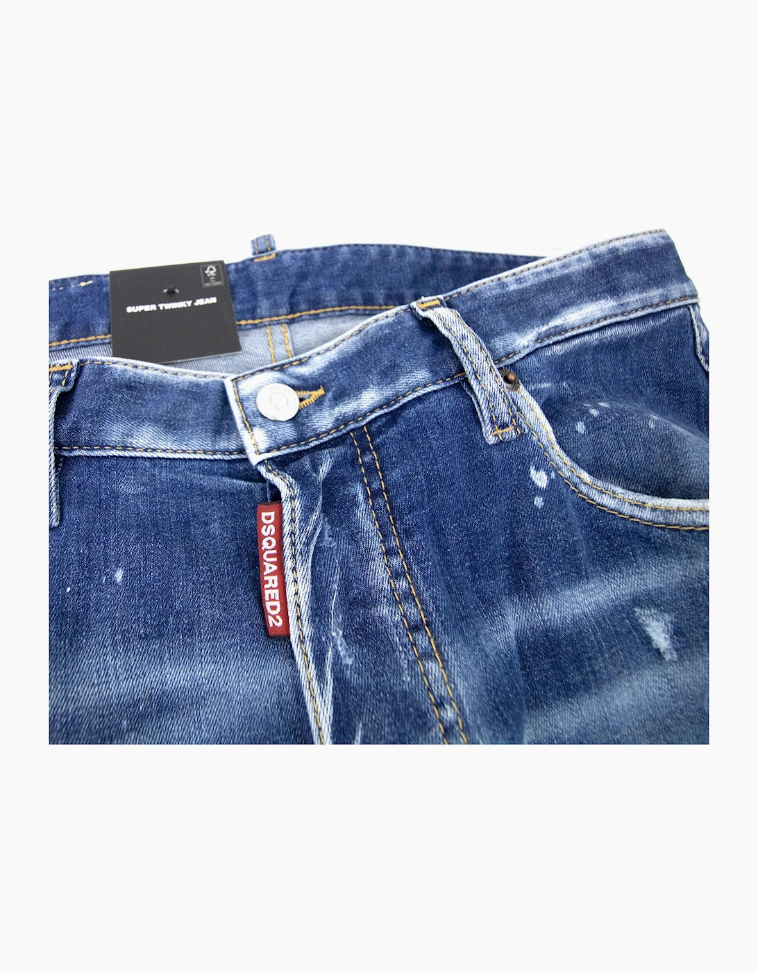 Dsquared2 Super Twinky Peekaboo Wash Jean Denim