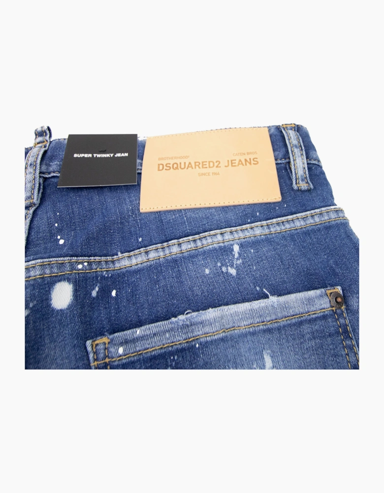 Dsquared2 Super Twinky Peekaboo Wash Jean Denim