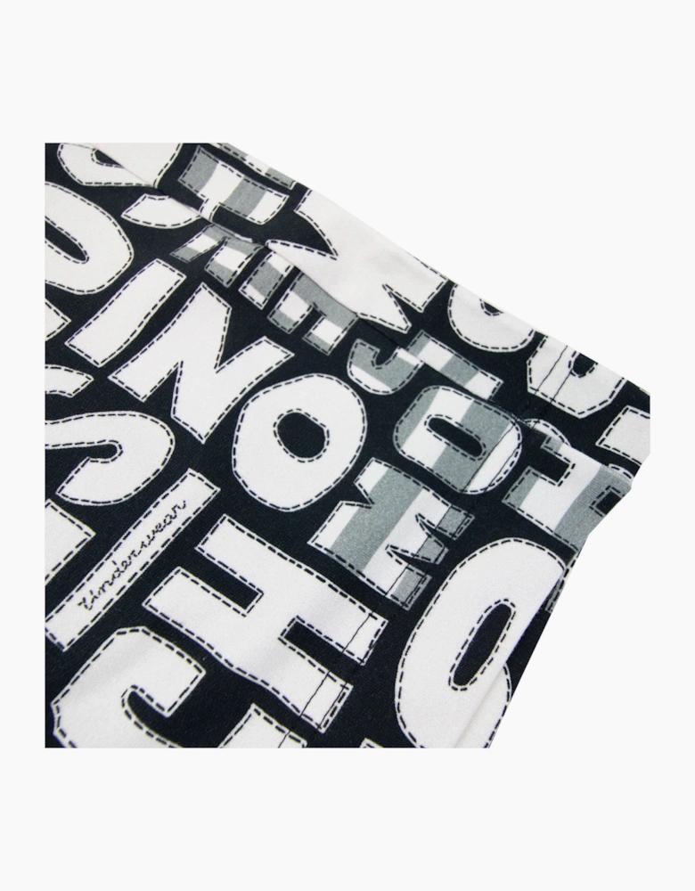 Moschino Underwear All Over Print Shorts White/black 1555