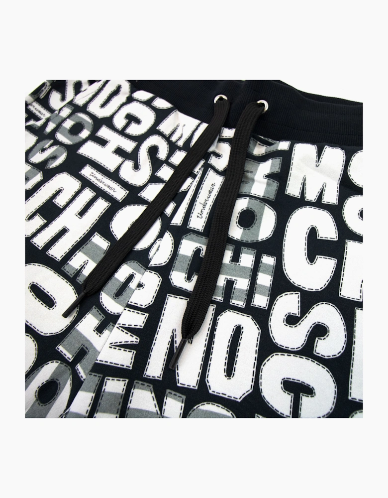 Moschino Underwear All Over Print Shorts White/black 1555