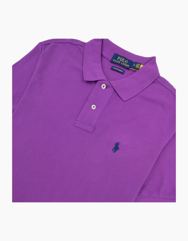 Polo Ralph Lauren Custom Slim Fit Polo Purple