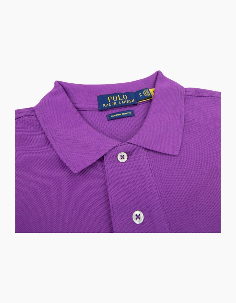Polo Ralph Lauren Custom Slim Fit Polo Purple