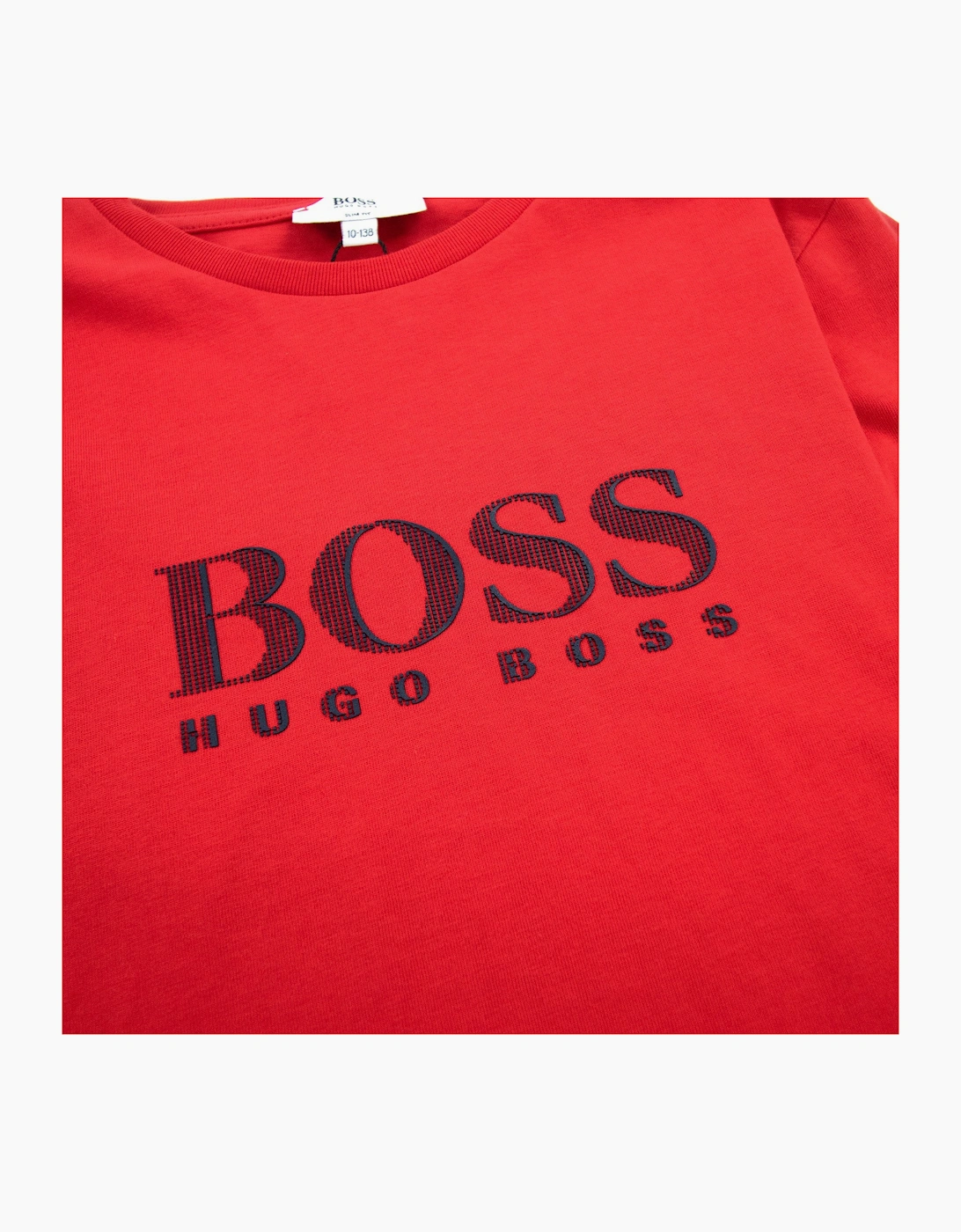 Hugo Boss Kids J25986 Classic Logo T Shirt Red