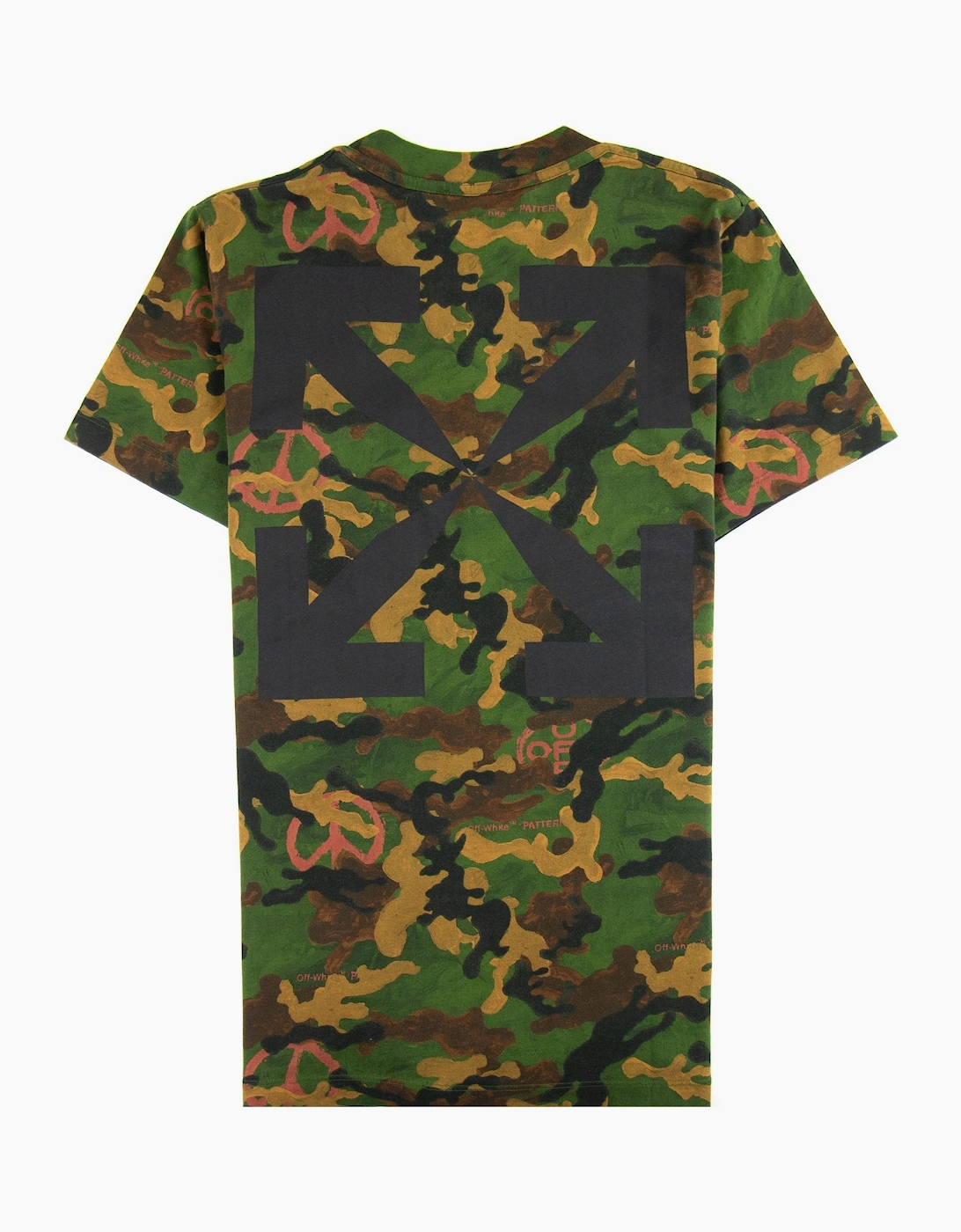 Off White Acrylic Camouflage S/s T Shirt Camo
