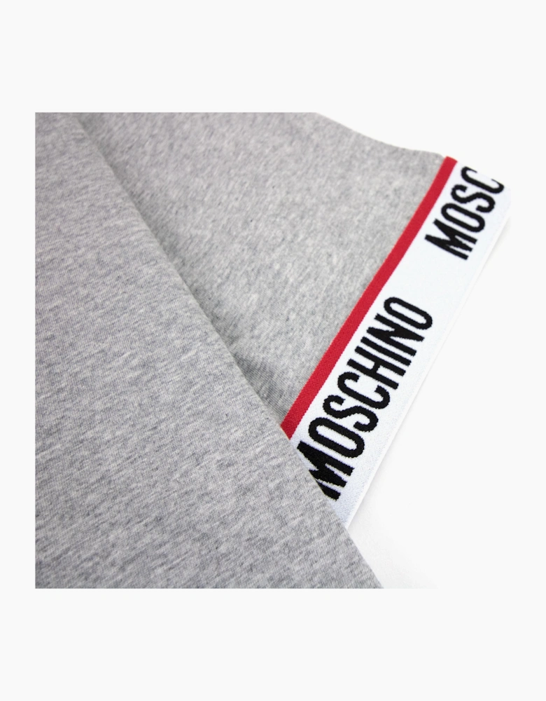 Moschino Underwear Tape Cuff Sleeve T Shirt Grey 0489