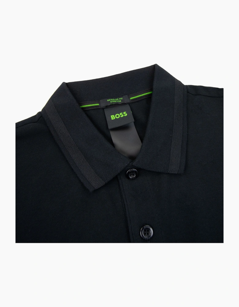 Hugo Boss Pio 1 Stretch Regular Fit Polo Black 001
