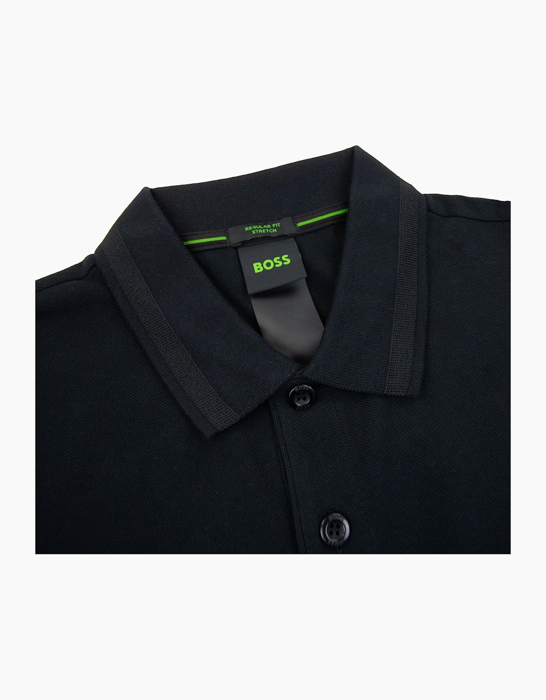 Hugo Boss Pio 1 Stretch Regular Fit Polo Black 001